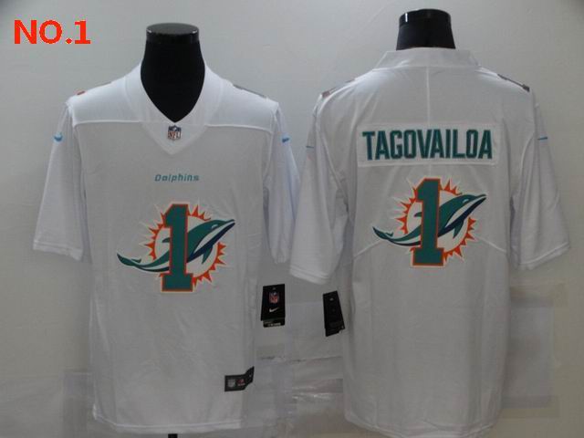 Men's Miami Dolphins #1 Tua Tagovailoa Jerseys-4